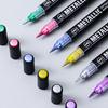 12/24/48Colors Brush Metallic Marker Pens Dual Tip Permanent Art Marker for Manga Crafts Scrapbooking School Stationery Supplies