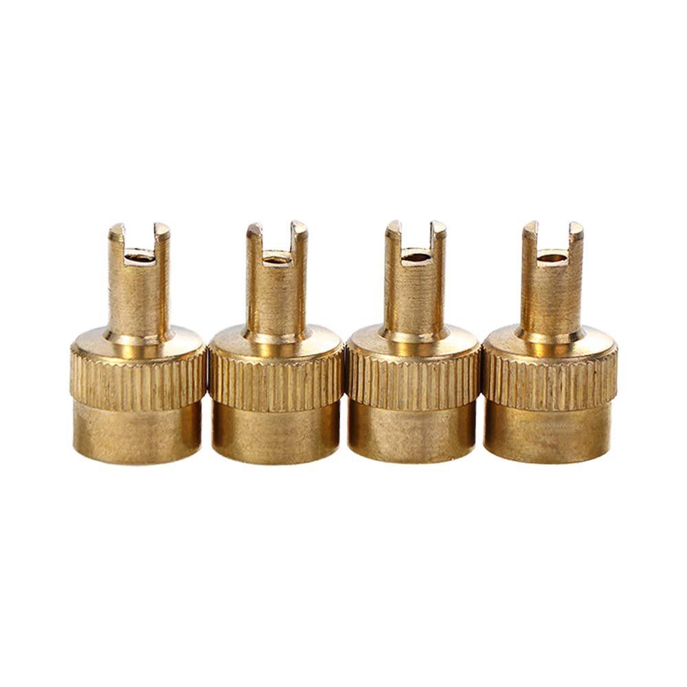 Universal car tire valve cover dust cap copper valve tool key cap