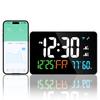 Tuya WiFi Desktop Clock Calendar Intelligent Thermometer Hygrometer with Digital LED Display Support WIFI Auto-Calibration