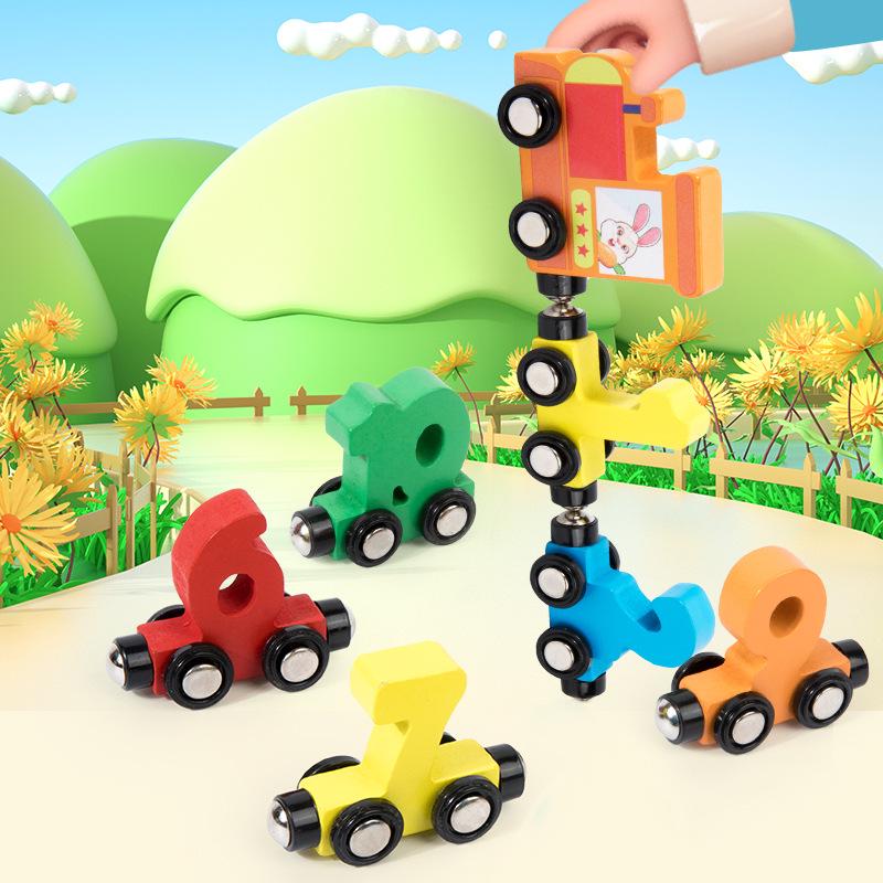 Magnetic Number Train Educational Toy for Ages 3-6: Early Learning Puzzle Blocks