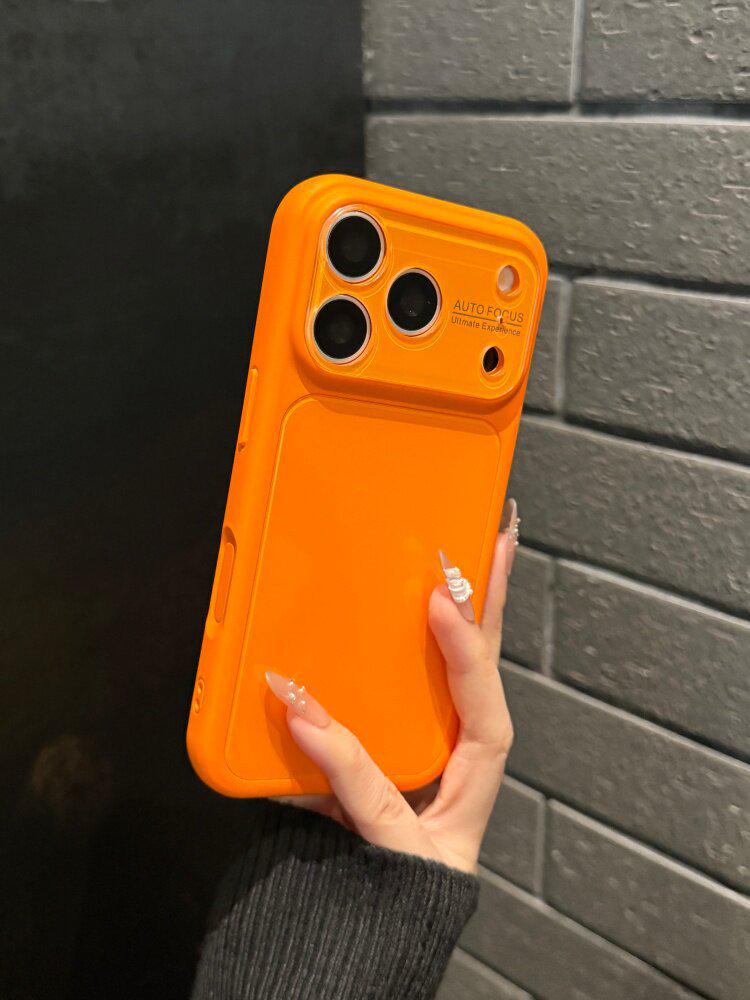 

Apple 17 ProMax Solid Color Protective Case: Full Coverage for Large Window, Compatible with 15 & 14 Models. iPhone 15 Pro Max оранжевый