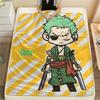 ONE PIECE Flannel Blanket Nice Printed Pattern Great For Sofa Bedroom Chair Bed Picnic Travel -HE19