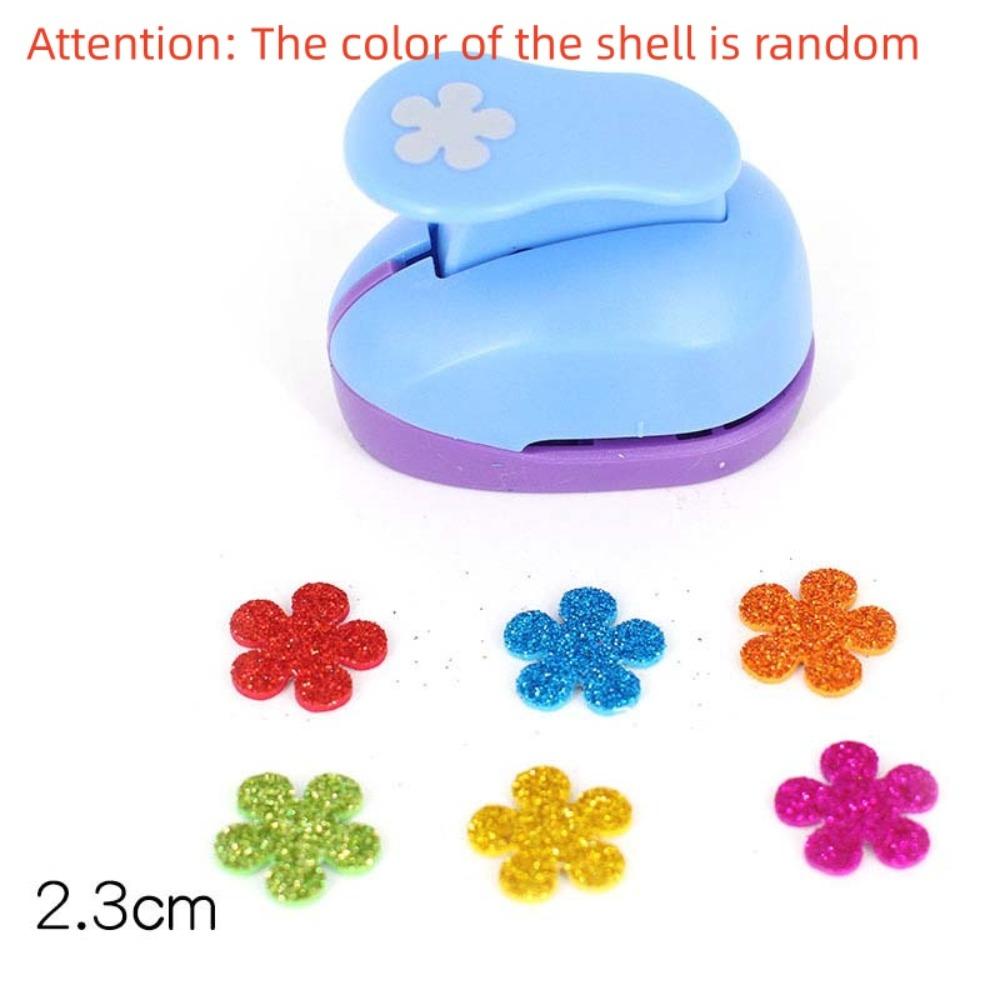 7*6*4cm Flower Furador Random Color DIY Embossing Punches DIY Paper Cut Puncher  for Card