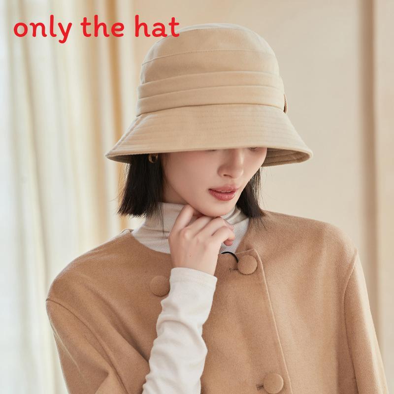 

Polyester Hat For Women With Solid Color And Bow Decor For Casual Winter Wear