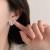Minimalist Heart Stud Earrings: Hollow-Out Design, Unique Style for Trendy Women