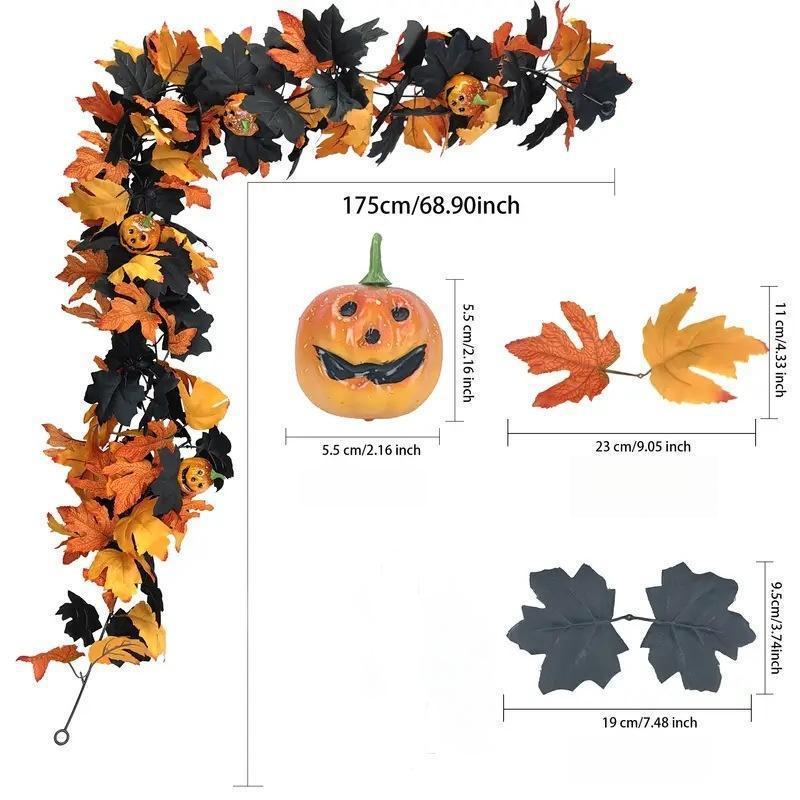 V375 Halloween Christmas Pumpkin Door Decoration