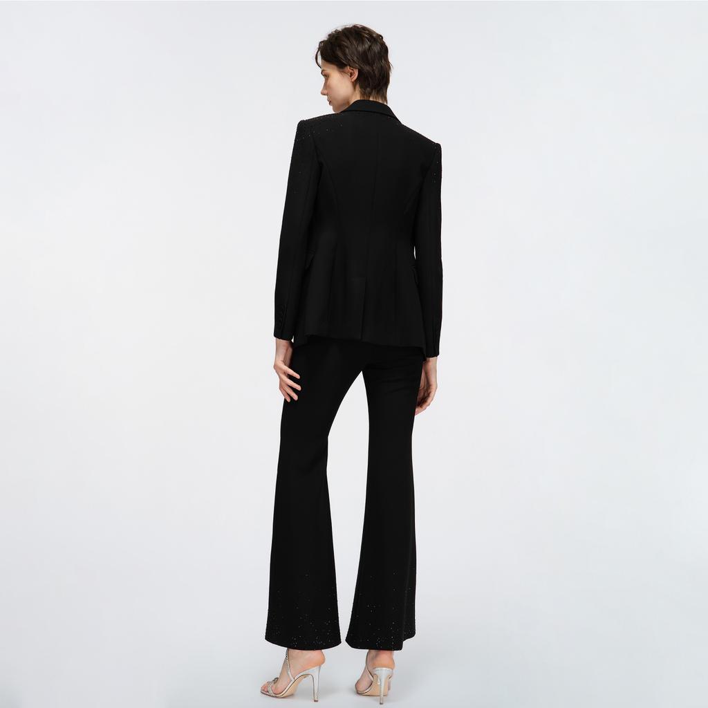 Pinko Ss26 Light Luxury Star Diamond Handmade Rhinestone Blazer Women blazer PAF261312011