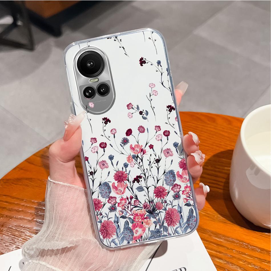 Case For Oppo Reno 10 Pro 5G Special Soft Silicone Transparent Anti Drop Phone Cover For Oppo Reno10 10Pro Back Shell Funda Capa
