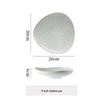 Deou Starlight Retro Irregular Ceramic Dessert Salad Plate