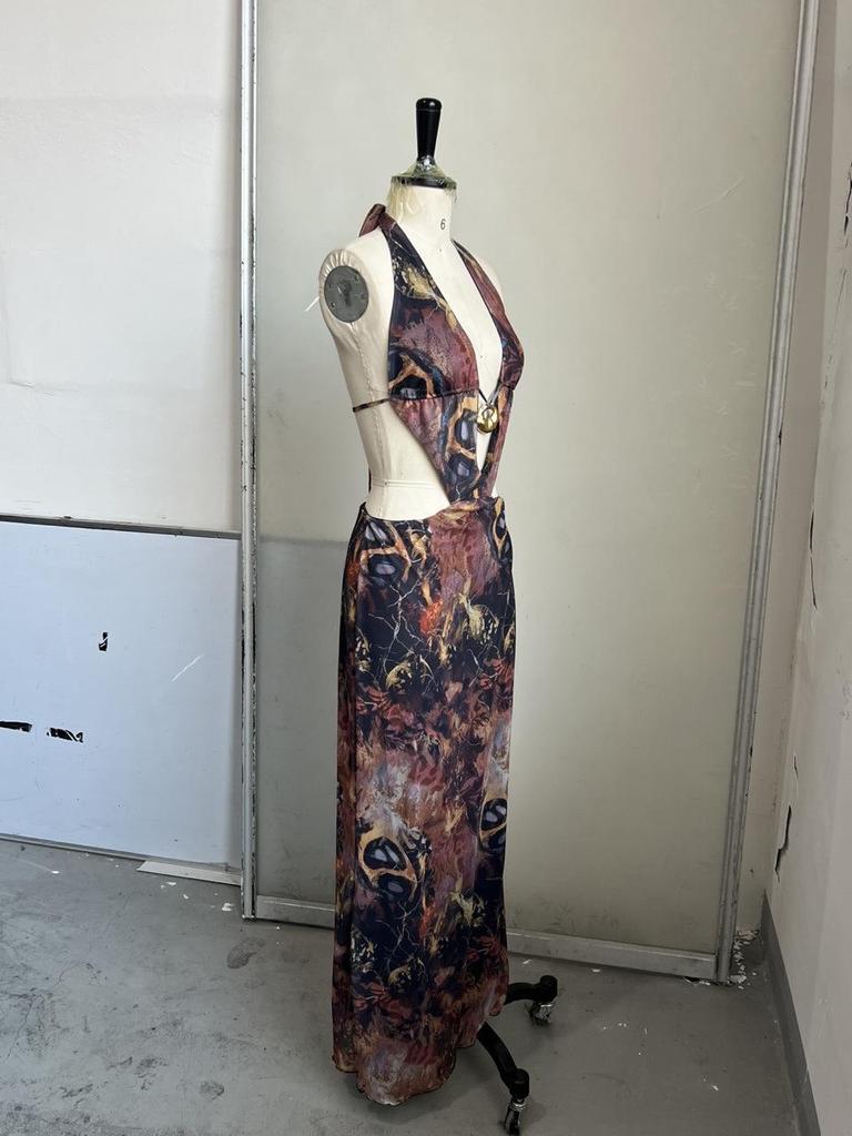2025 Summer Spicy Girl Beach Halter Sleeveless Backless Long Dress