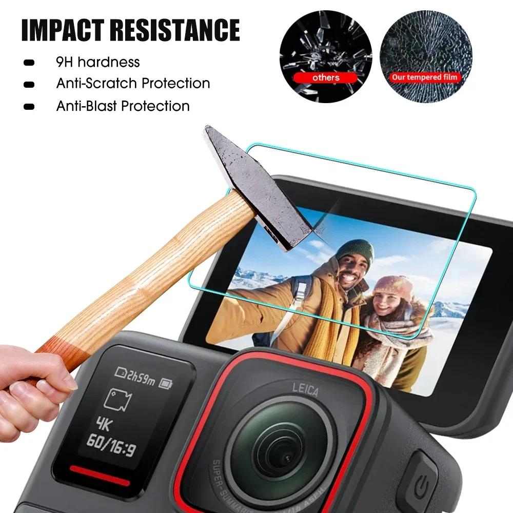1-3Pack 9H Tempered Glass Lens Film for Insta360 Ace Pro Screen Protector for Insta 360 Ace Camera Anti-Scratch Protective Films