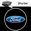 2Pcs LED HD Car Door Wireless Welcome Light Projector Lamps For Ford Focus Fiesta Puma Ranger Kuga MK7 MAX F150 VG1