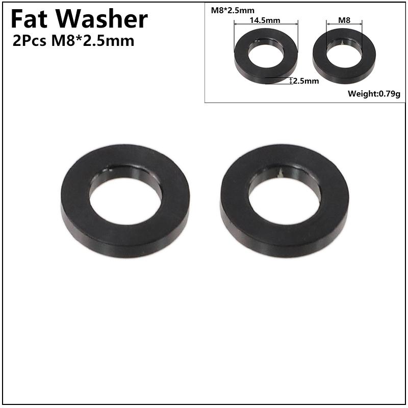 Bicycle Thru Axle Skewer Spacer M12x4mm/5mm/6mm/1.5mm/0.5mm MTB Fat Bike Shaft Skewer Washer Bike Hub Skewer Flat Spacer Washer
