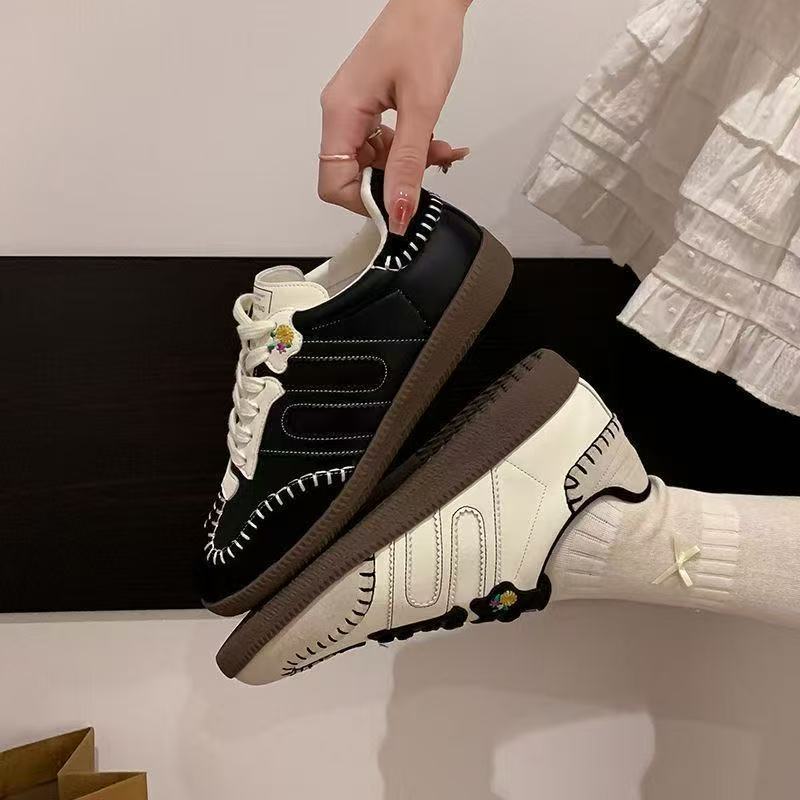Autumn Casual Shoes New Retro Limited Stitching Forrest Gump Shoes Flat-soled German Training Shoes Low-top American Niche