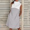 Womens Holiday O Neck Solid  Dress Ladies Summer  Dress