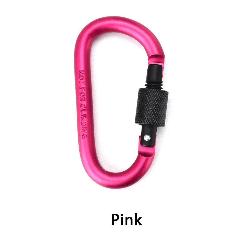 10pcs Carabiner Hooks Outdoor Travel Camping Buckle Clip Aluminum Alloy Survival Snap Hook Gear.