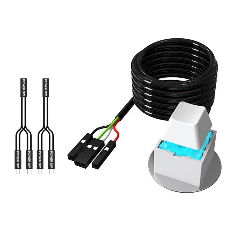 Desktop PC External Power Switches ABS Design For HassleFree Booting Without Opening Case