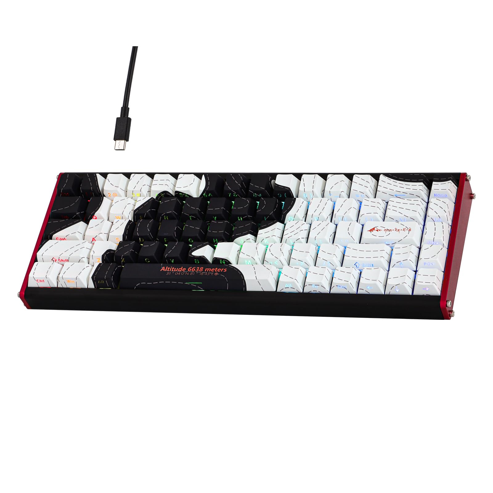 

MechLands AJAZZ ALUX68 HE Aluminum Rapid Trigger Gaming Keyboard Magnetic Switch Wired Hall Effect Keyboard 8K Polling Rate Latency RGB Backlit ALUX68