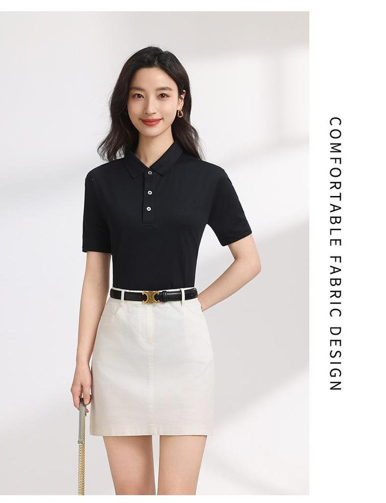 Dissan Quick-Dry Cotton Work T-Shirts & Polo Shirts - Men's & Women's Short-Sleeved Uniforms with Logo Embroidery