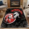 Spartan Warrior Helmet and Shield Art Patterned Carpet, Non Slip Mat Suitable for Living Room and Bedroom Sofas