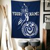 Tapiserie de perete cu nume personalizat MSV Duisburg Decor estetic de perete Pătură din material textil imprimat Tapiserii decorative pentru dormitor sufragerie Decor pentru casă