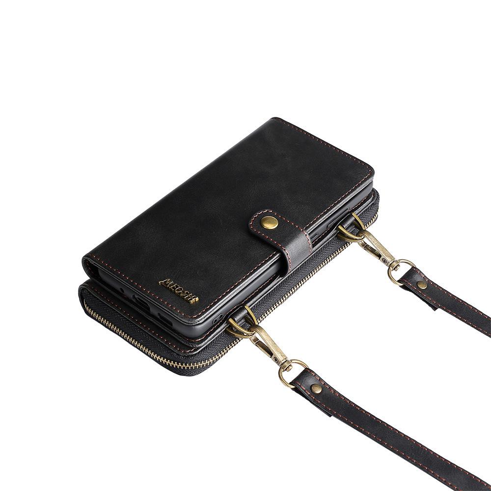 Huawei P40Pro Crossbody Wallet Leather Case with Card Slots, Suitable for A53 and S22U. European and American Style.