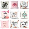 Beautiful Pink Sweet Series Decorative Pillow Cover For Home Decoration