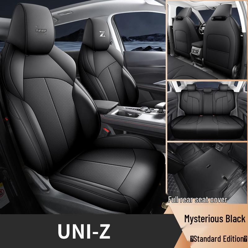 UNIZ Special Full Leather Car Seat Cushion - Universal Fit, Four Seasons, New Model