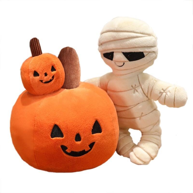 Funny Cute Halloween Cartoon Pumpkin Mummy Plush Toy Children Gifts Holiday