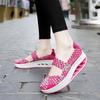 New popular large-size women's shoes casual hand-woven shoes thick-soled breathable single shoes cover feet lazy shoes travel shoes