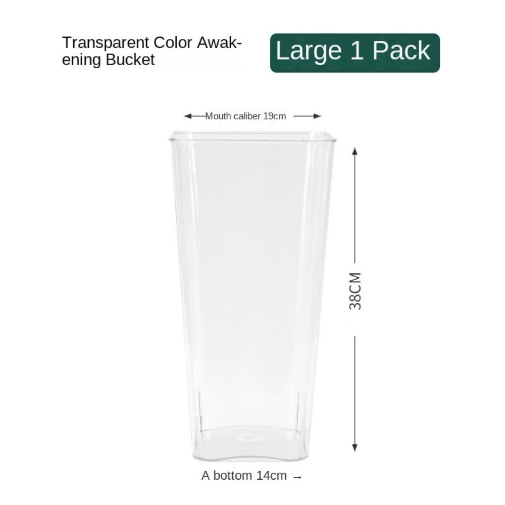 Plastic Transparent Vase Unbreakable Box Planter Creative Desktop Organization  Home Decoration