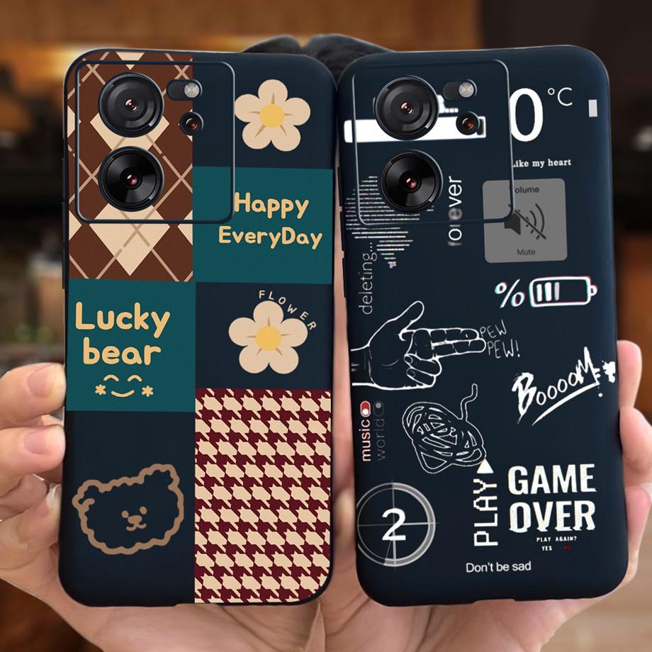 For Xiaomi Redmi 13C Case Xiaomi Mi 13T Pro Back Cover Soft Matte Liquid Silicone Flower Cartoon Printing Capa For Mi13T Pro Bag