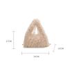 Women Plush Small Purse Soft Luxury Tote Handbag Faux Fur Fluffy Wrist Bags Girls Winter Daily Crossbody Shoulder Bag