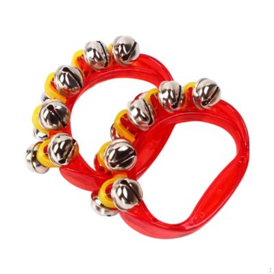 2 Pieces Handheld Tambourines for Musical Gatherings