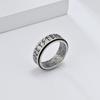 Nordic Text Rotation Decompression Titanium Steel Ring Ring Cold Wind No Gender