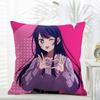 Oshi No Ko Anime Ai Hoshino Movie Sticky Cushion Cover comfort Daily Washable Linen Soft  for Sofa Bed Home Room Decor