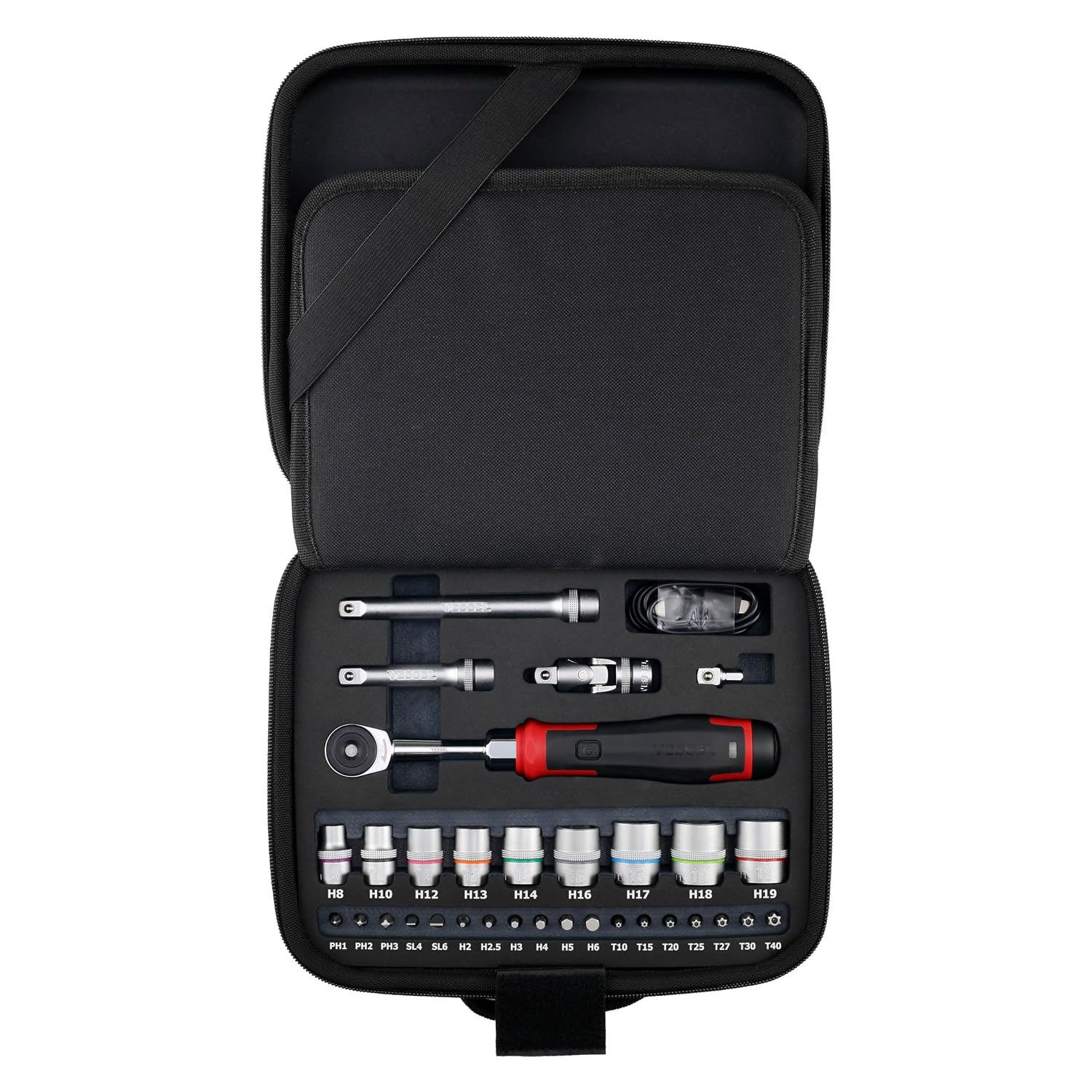 VESSEL Cordless Electric Slim Ratchet Socket
