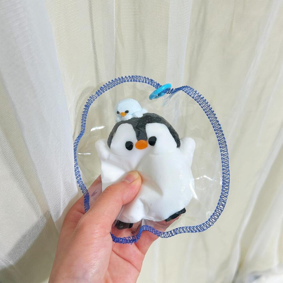 Handgemachtes Pinguin Stressabbau Spielzeug – Ultraweiches Silikon Quetsch Fidget Spielzeug für Kinder und Erwachsene Geschenke