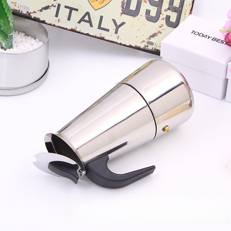 100ml-450m Stainless Steel Espresso Coffee Pots Stovetop Coffee Moka Pot Percolator Coffee Maker Pot Suitable for Home Office