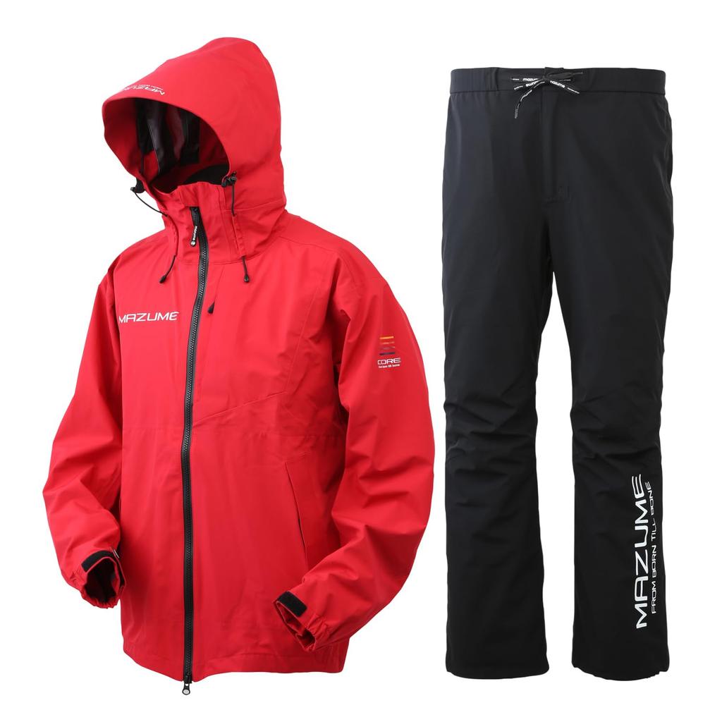 Mazume Core Rain Suit Size M MZRS-820 Red,