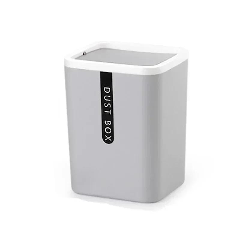 Creative Mini Small Waste Bin Desktop Garbage Basket Home Table Plastic Office Supplies Trash Can Dustbin Sundries Barrel Box
