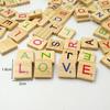 Fantastic Wooden Letter Alphabet Scrabble Number English Words Kids Educational Toy 100Pcs
