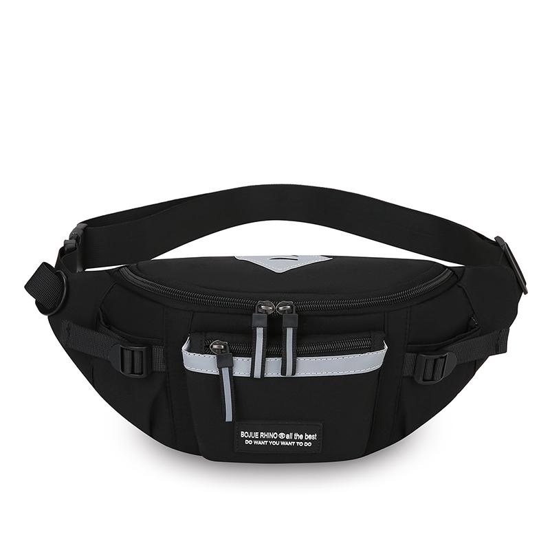 

Японская светоотражающая сумка на грудь в стиле Харадзюку для женщин и мужчин, поясная сумка, студенческие сумки через плечо, кошельки и дамские сумочки чёрный