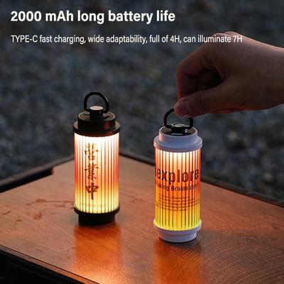 Mini 38 Light 38 Explore Camping Lamp USB Rechargeable Tent Lantern Flashlights Outdoor Camping Atmosphere Light 2000mah