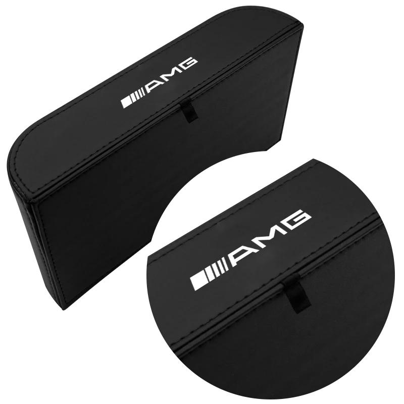 1pcs Car Tissue Box Holder Armrest Box Storage Case Car Stickers For Mercedes Benz GLA CLA GLK GLE CLS ML GL A B C E Class W211 PE3