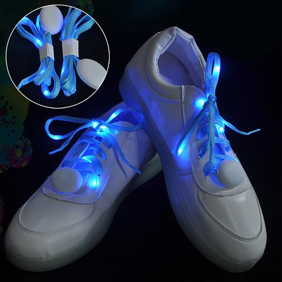 1 Pair Luminous Shoelaces High Brightness Cool Lightweight LED Sport Shoe Glowing Laces for Dancing