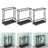 Iron Umbrella Holder with Removable Drip Tray Organizer, Storage Rack for Office Entryway