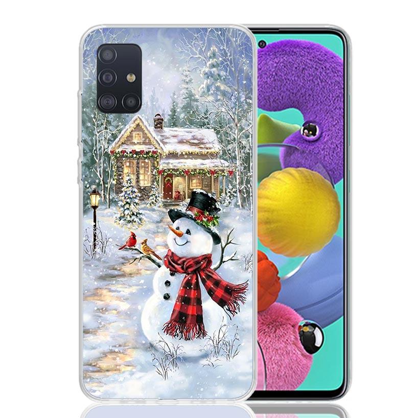 Christmas Santa Claus Present Phone Case For Samsung Galaxy A52 A42 A32 A22 A12 A51 A50S A40 A30S A20E A10S A41 A31 A21S A11 A72