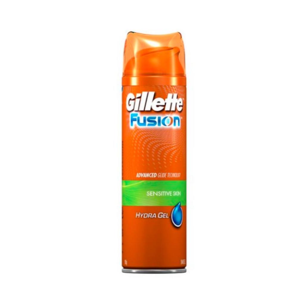 Gillette Fusion Hydra Sensitive Skin Shaving Gel, 195 G, 1 Unit
