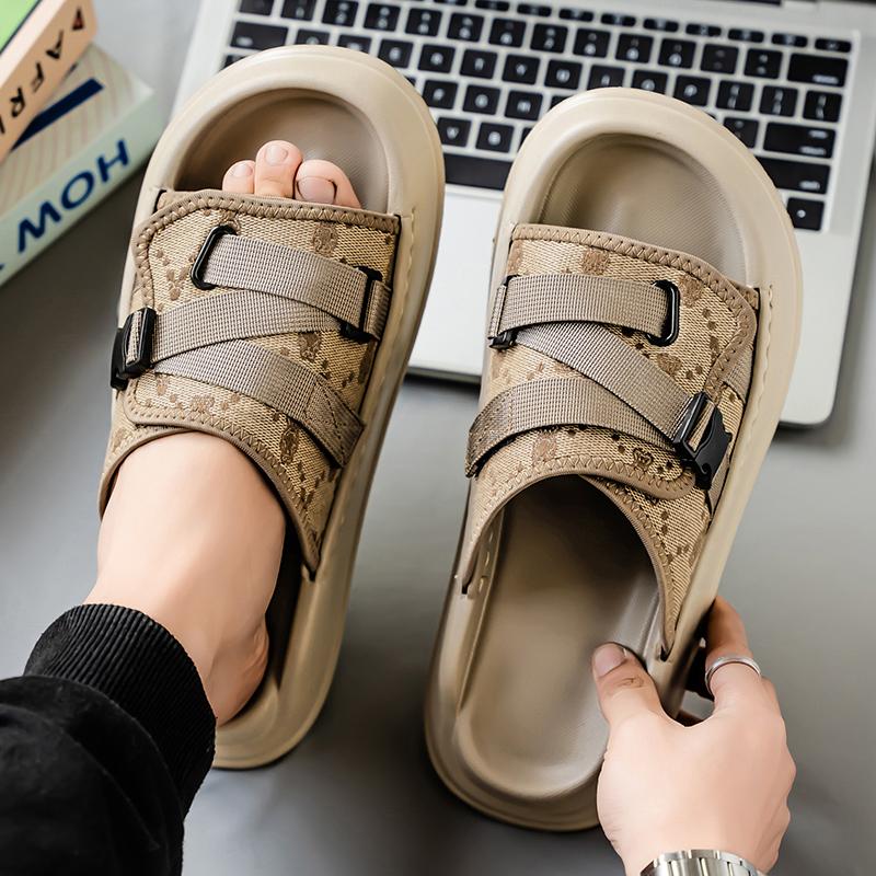 Fashion Trendy Men's Beach Shoes Classic Styles by Fashion Designers Leisure Street Walking Comfortable and Daily Breathable Slippers